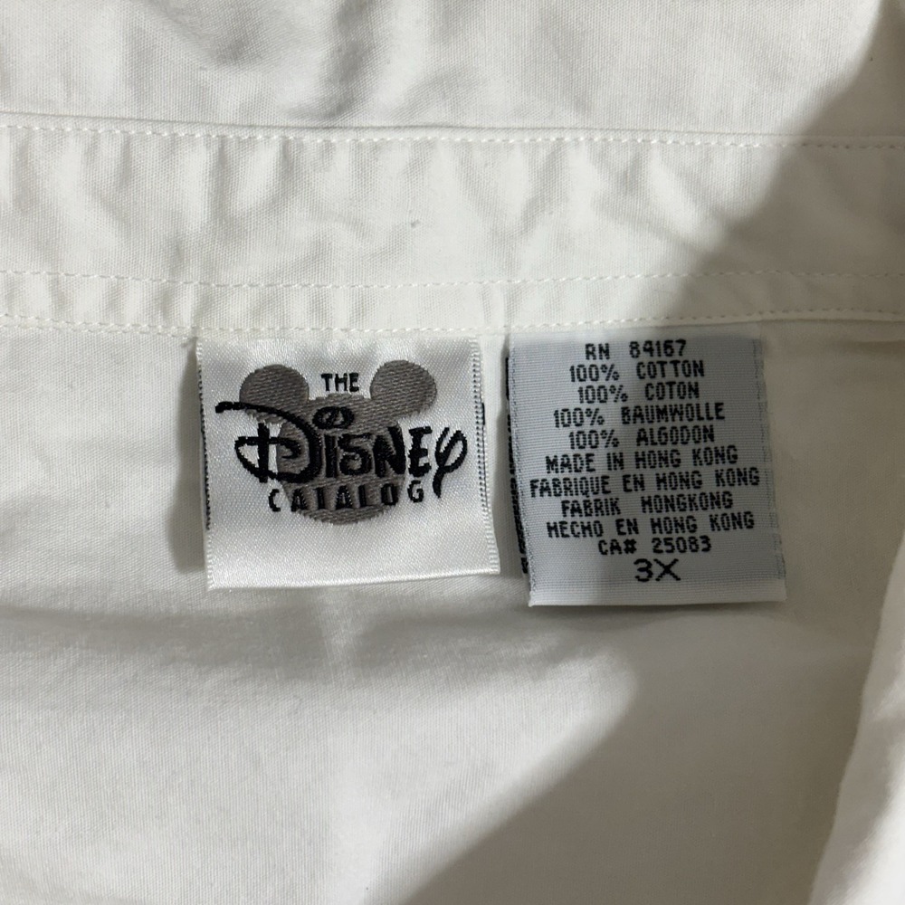 Vintage Disney Catalog Pooh And Friends Woman 3X Button Up White Long Sleeve - Picture 7 of 15